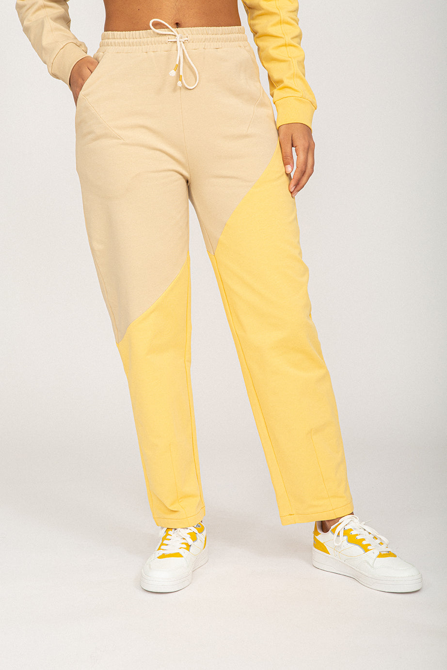 PANTALÓN POL BICOLOR AMARILLO