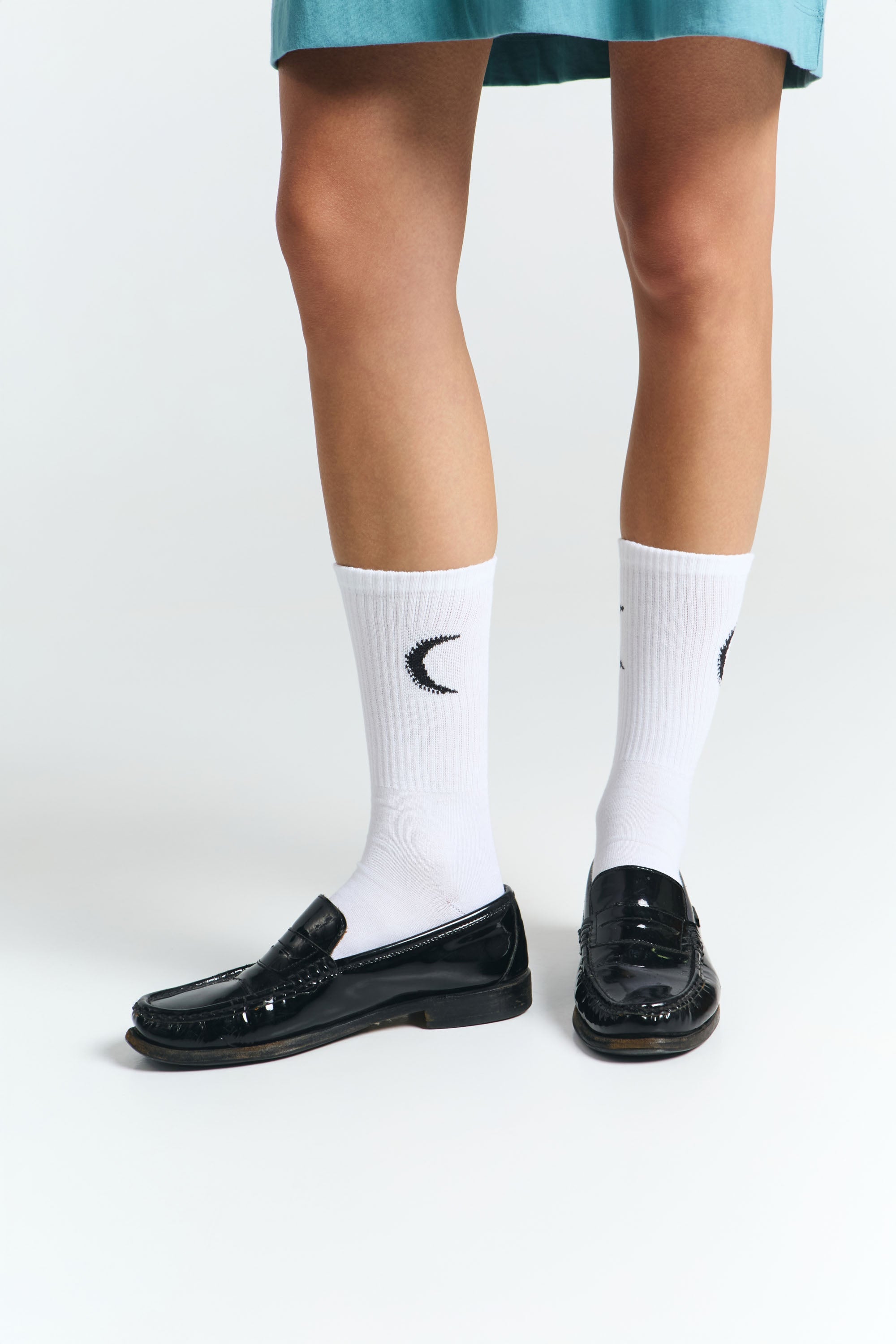 SOCKS MOON WHITE