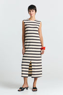 SAYULA DRESS BLACK STRIPES