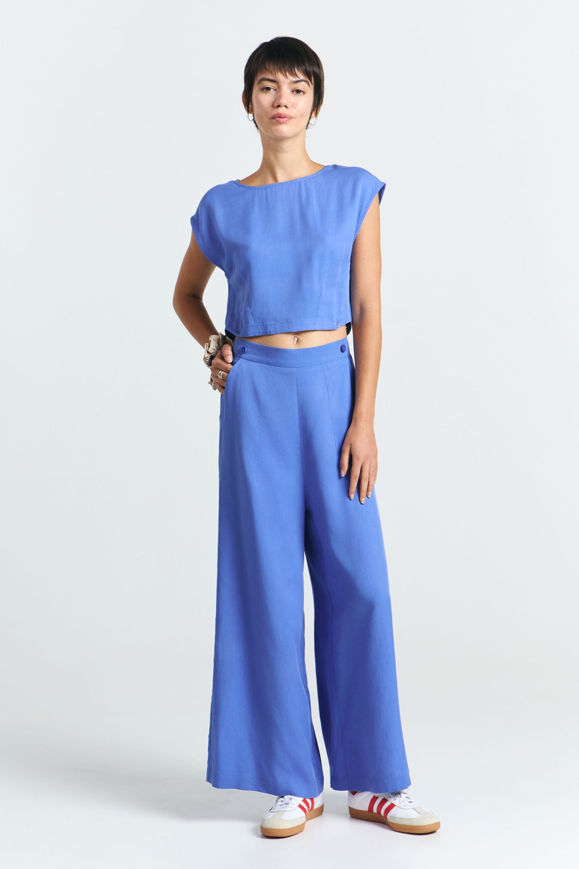 PIMA JUMPSUIT KLEIN BLUE