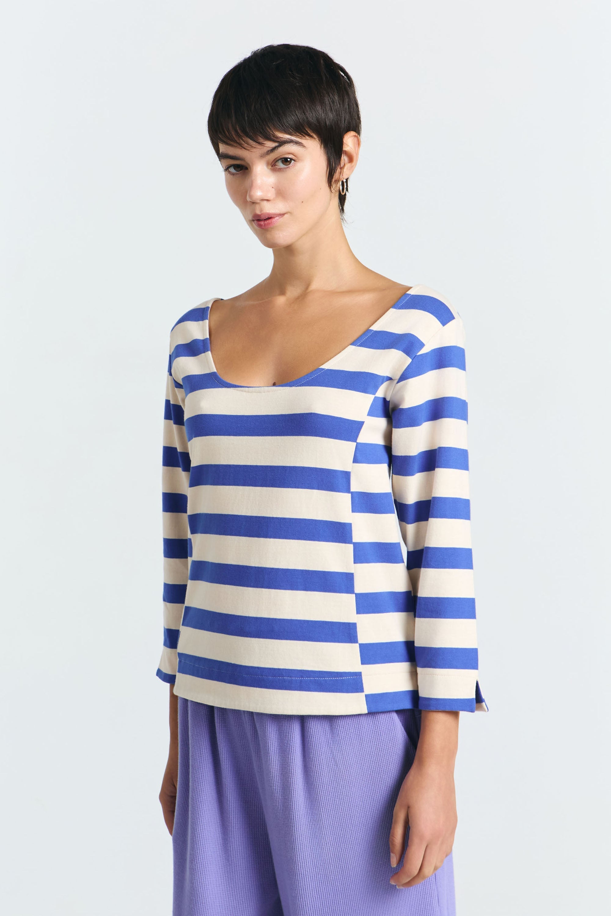 TOP BONAO BLUE STRIPES