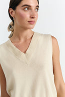 AMATES VEST BEIGE