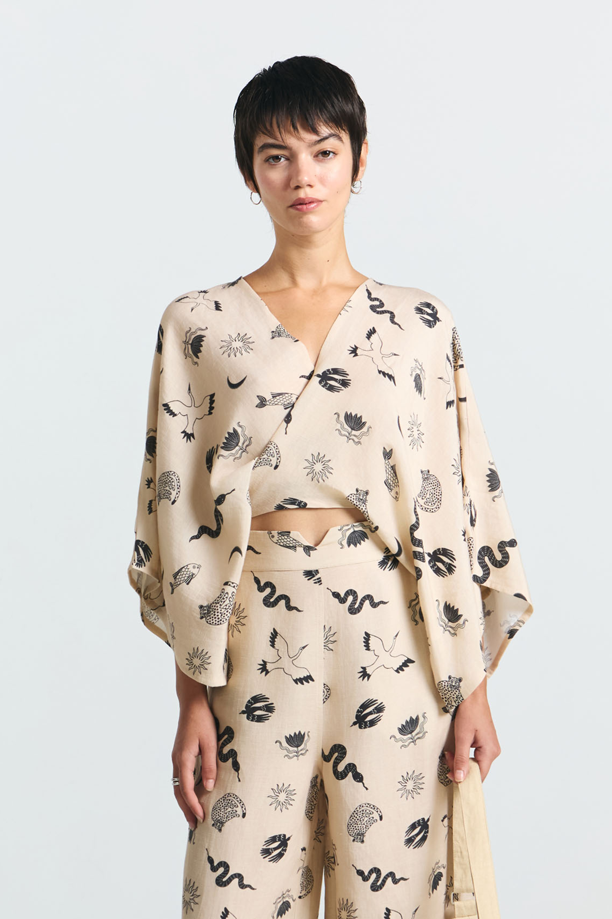 BAUTA BLOUSE PRINT FAUNA